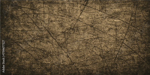 Dark wood texture background featuring an antique, worn, brown, grunge wood surface design