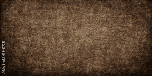 Dark brown vintage parchment paper texture surface backdrop