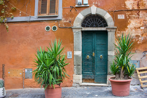 Old street in Rom in Italy