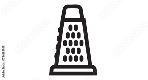 36. coconut grater outline icon vector
