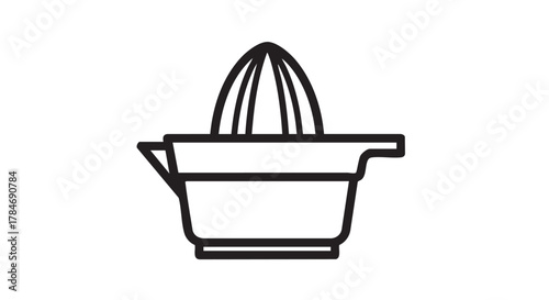 33. citrus juicer outline icon vector
