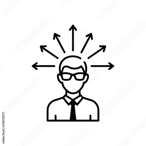 Leadership Influence Mindset Development Icon