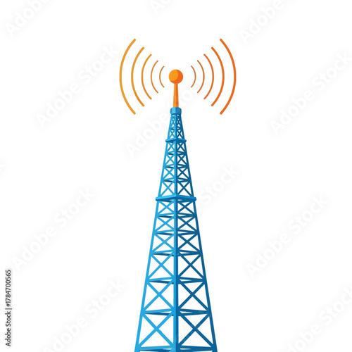 Wireless Communication Tower Signal Icon