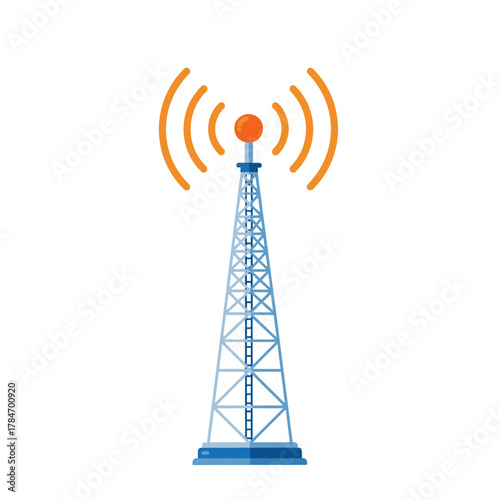 Wireless Communication Tower Signal Icon