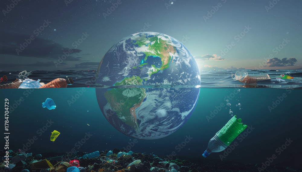 Naklejka premium global warming concept