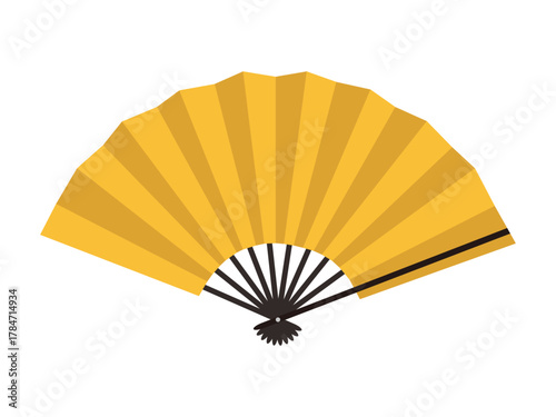 金色の扇子