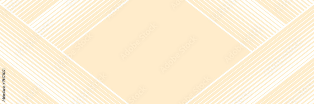 Obraz premium Modern Beige Line Pattern Background with Copy Space. Abstract Business Wallpaper. Vector Illustration