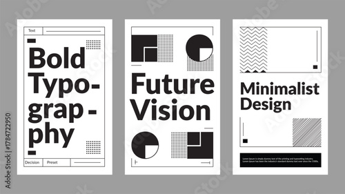 Minimal Typography Vector Template – Editable Poster, Flyer & Cover Design with Clean Text Layout.