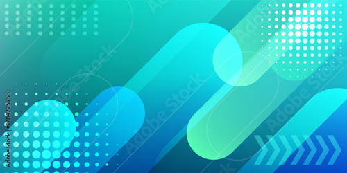 Dark Blue, Green vector layout with flat lines and dots. Decorative shining illustration with lines, dots on abstract template. The pattern can be used as ads, poster, banner for commercial.