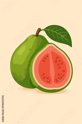 red guava vector