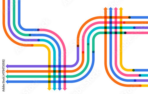 Abstract arrow direction. Business investment to success. financial data graph strategy. Technology background. High speed.
