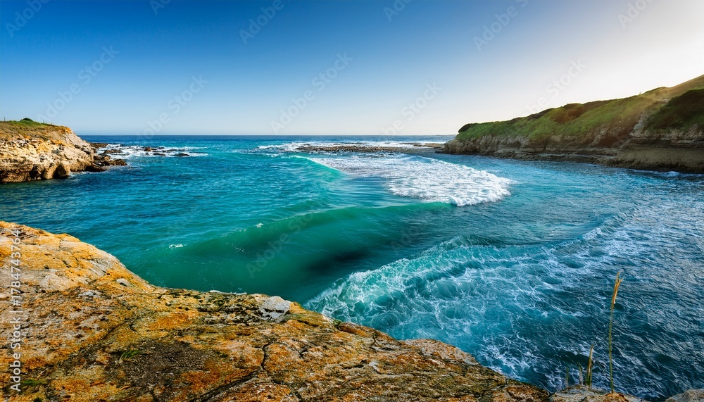 Fototapeta premium Seascape Creek Quilted