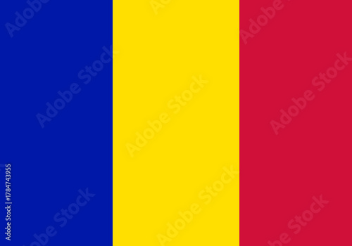 The Civil flag of Andorra.