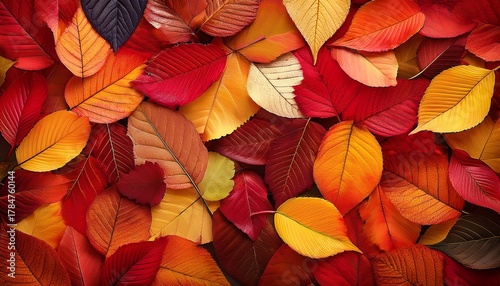 An Autumm Color Leaves Textured Background