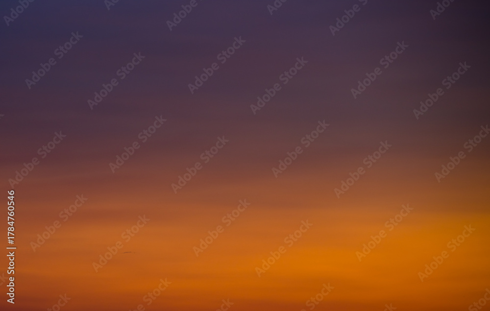 Obraz premium Violet and orange sky. Sunset