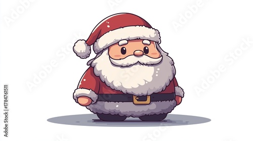 Cute Chibi Santa Claus Figure