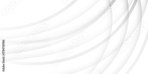 Grey and white abstract background vector, cover design template, Silver Curve vector, business flyer layout, wallpaper.