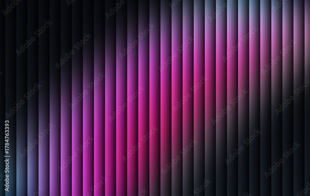 Obraz premium Pink and purple gradient background with glowing vertical stripes and smooth soft light abstract texture