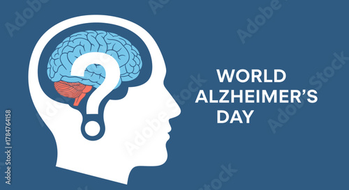 World alzheimer's day awareness brain health and memory loss prevention campaign for seniors and adults