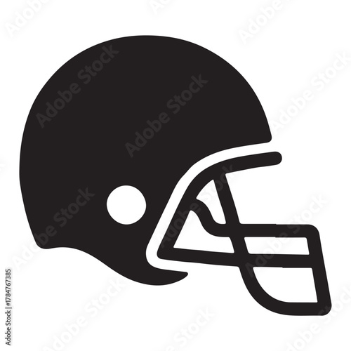 Sports helmet for American football vector