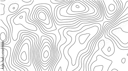 Topographic Contour Map Background. Abstract Vector Wave Grid With Mountain Relief. This Title Retains The Essential Keywords (Topographic, Vector, Contour, Map, Wave, Mountain) Abstract topographic.