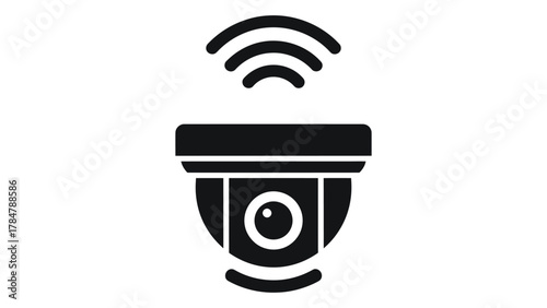 Wireless security camera icon