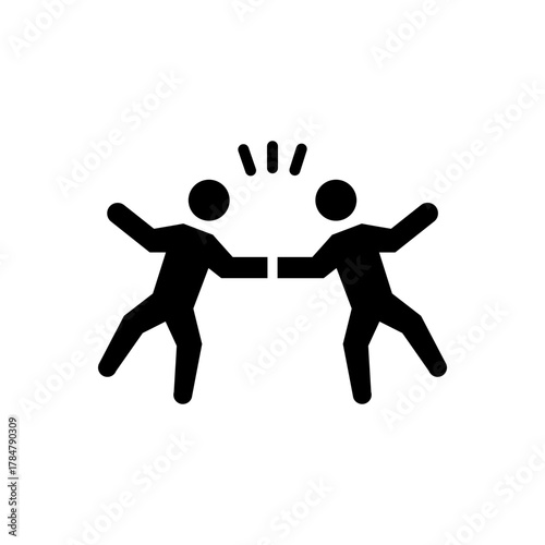 Handshake concept in modern human communication