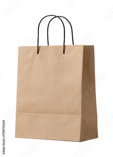 Paper bag isolated on transparent background