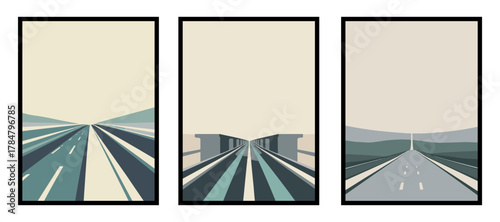 Dim light revealing a quiet transitional space