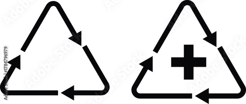 Health recovery icon. Medical recovery and improvement symbols. Wellness and care signs. Health restoration graphic design