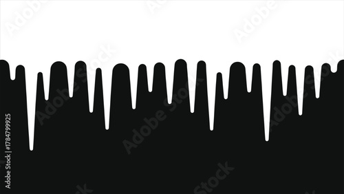 High-Resolution Winter Icicles Vector Illustration – Realistic Frozen Roof Edge with Dripping Ice and Snow Detail – Perfect Seasonal Graphic Design Element for Holiday, Christmas, Cold Weather Project