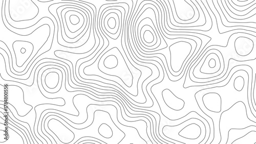 Topographic Contour Map Background. Abstract Vector Wave Grid With Mountain Relief. This Title Retains The Essential Keywords (Topographic, Vector, Contour, Map, Wave, Mountain) Abstract topographic.