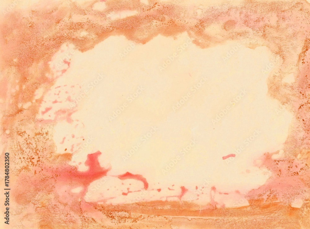 Obraz premium Light terracotta watercolor abstract background. Delicate pastel shades.