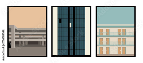 Narrow passage filled with cold atmospheric silence