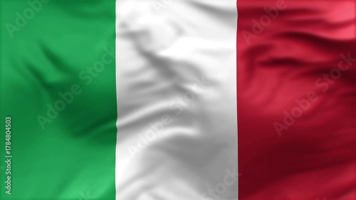 Italy flag is waving in the wind. High-quality flags are perfect. They are perfect for various creative projects.