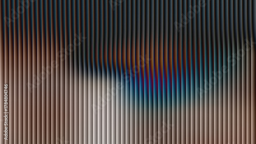 Abstract vertical lines with blurred colorful center