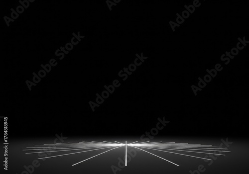 Conceptual image showing a stark, infinite void, perfect for graphic design overlays representing loss, emptiness, or missing data elements ,wallpaper ,overlay ,null