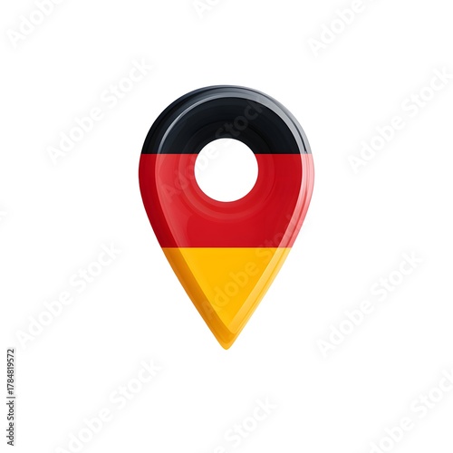 Free Download Germany, Geolocation sign, image in national colors on a neutral transparent background for designers, marketers. Popular illustration, object, symbol, texture, pattern, holiday. - GFXLoad