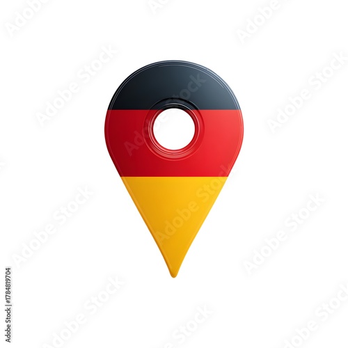 Free Download Germany, Geolocation sign, image in national colors on a neutral transparent background for designers, marketers. Popular illustration, object, symbol, texture, pattern, holiday. - GFXLoad