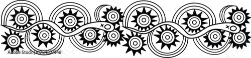 Traditional gear Pattern of Papua New Guinea