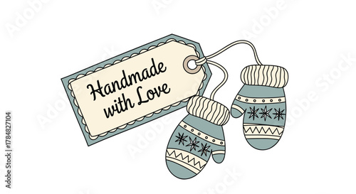 A heartwarming hand-drawn illustration featuring a \.