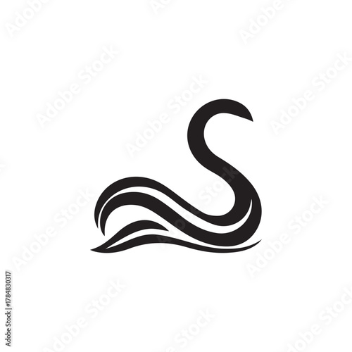2d Worm logo on white background