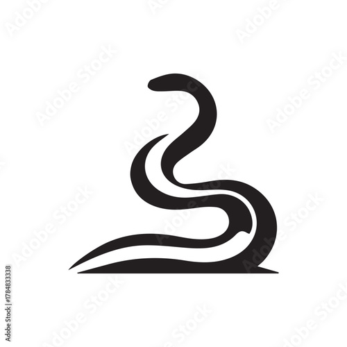 2d Worm logo on white background