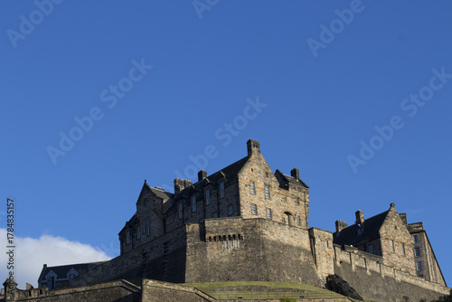 View to Edinburgh Castle, a historic castle in Edinburgh, Scotland