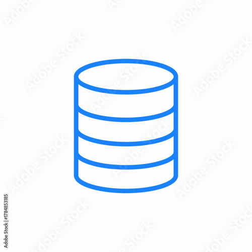 single database icon sign vector
