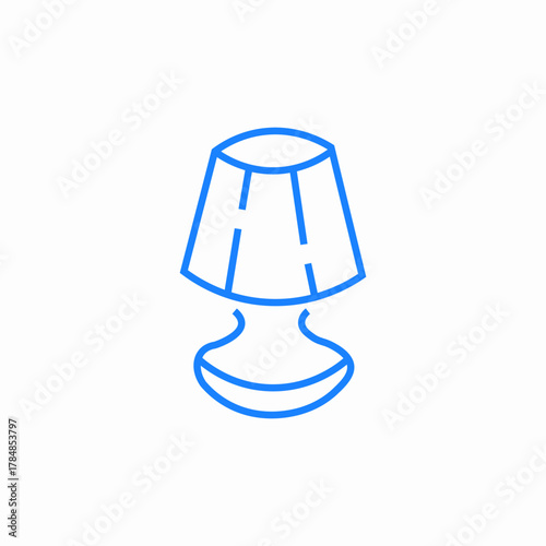 table lamp icon sign vector