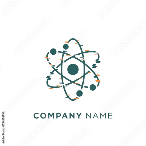 Atom illustration representing scientific innovation and technological advancements in the world.