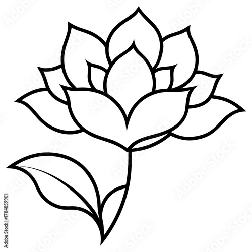vector flower tattoo