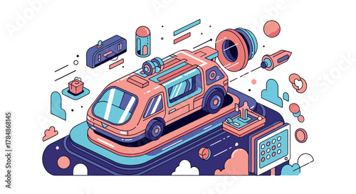 vector illustration of an abstract background