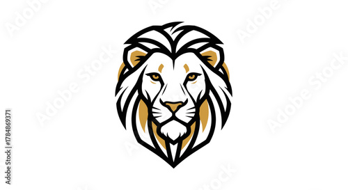 Powerful lion head emblem symbolizing strength, courage, and leadership for modern brands and sports teams seeking a bold identity